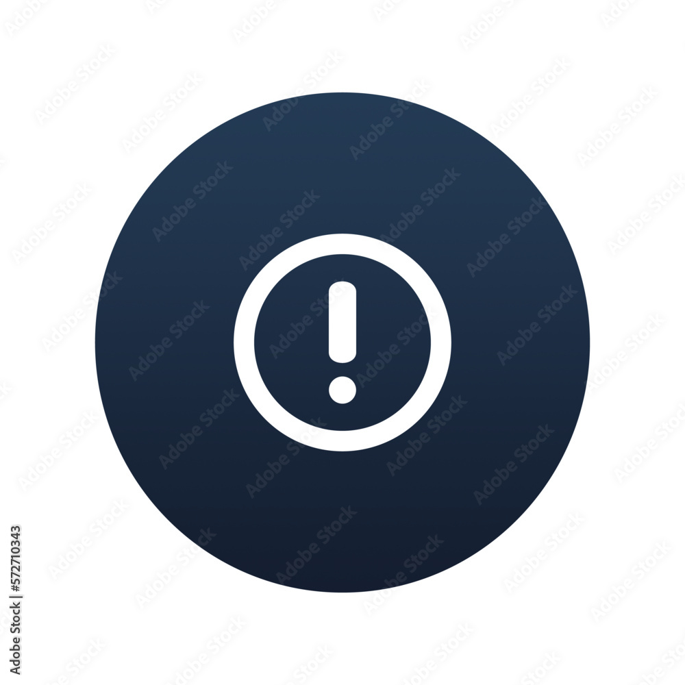 Exclamation icon, Flat vector illustration for web and mobile interface, EPS 10 Exclamation icon, Flat vector illustration for web and mobile interface, EPS 10