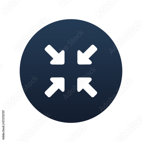 Minimize icon, Flat vector illustration for web and mobile interface, EPS 10