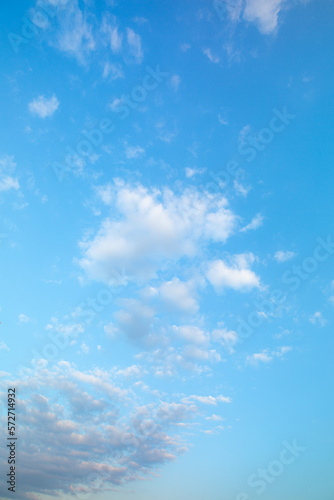 clouds and sky,blue sky background with tiny clouds. panorama