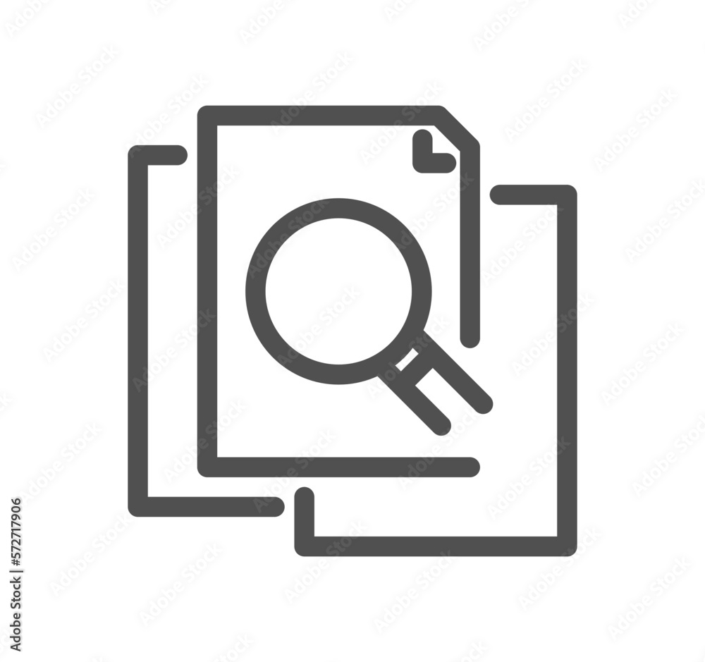 Inspection related icon outline and linear vector. Inspection related icon outline and linear vector.