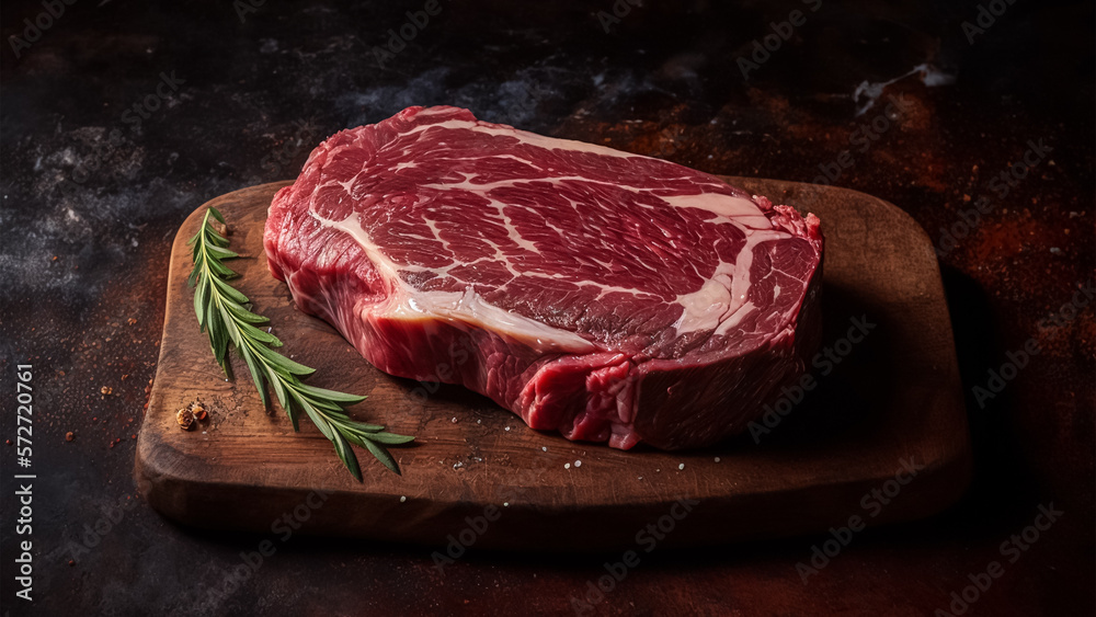 Savor the Bold and Juicy Flavor of Our Premium Raw Rib Eye Beef Steak