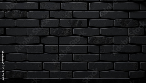 Black Brick Wall For Textured Black Backgrounds  Perfect for Portraits and Product   Generative Art 