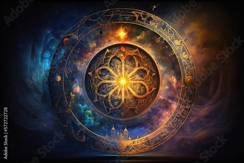 Unlocking the Secrets of the Universe with the Cosmic Wheel of Destiny - Generative AI