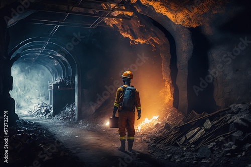 Underground mine fires continue to burn out of control - Generative AI