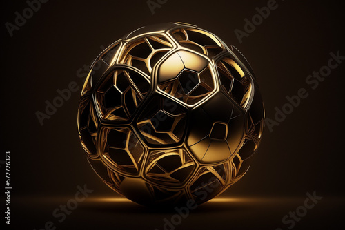 golden dark soccer ball abs...