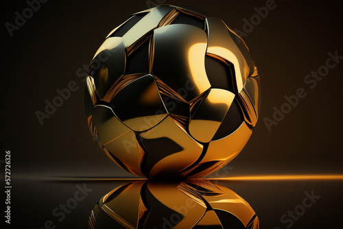 golden dark soccer ball abs...