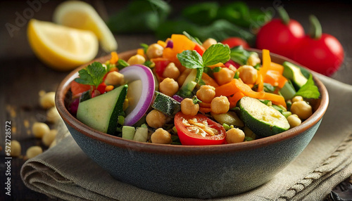 salad with vegetables