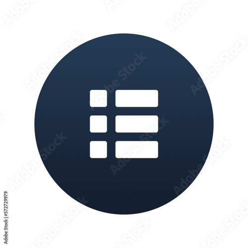 Left align icon, Flat vector illustration for web and mobile interface, EPS 10