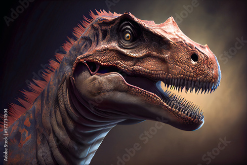 Платно Dinosaur filmic illustration