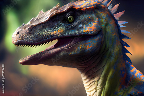 Fotografie, Obraz Dinosaur filmic illustration