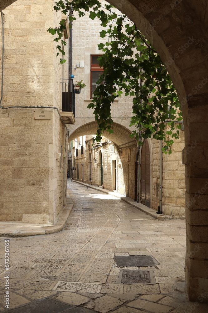 Italia,Puglia, Giovinazzo, scorcio del paese