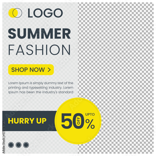 Fashion sale social media post templates