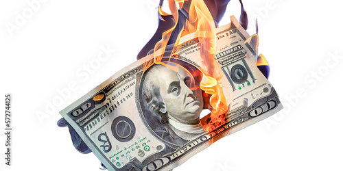 burning money losing value, devaluation