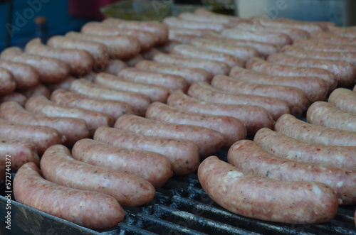 Salchichas en parrilla