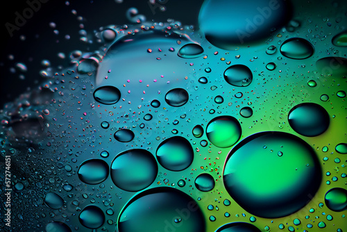 Abstract background with water drops. Generative AI
