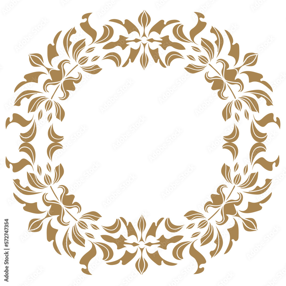 Beautiful vector image of a circular ornament.Can be used for designer wallpapers, for textile, packaging, printing or any desired idea. Beautiful vector image of a circular ornament.Can be used for designer wallpapers, for textile, packaging, printing or any desired idea.