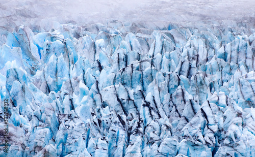 Glacier ice texture, Glacier Bay National Park and Preserve in the U.S. state of Alaska