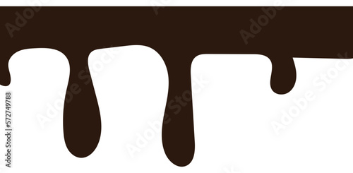 Chocolate drops background. Vector illustration.	