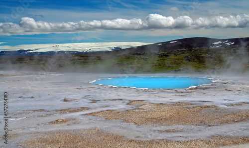 Seltun / Krysuvik: Steaming hot volcanic geothermal valley with natural blue turquoise pool