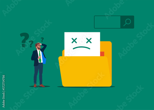 No data found concept. Modern vector illustration in flat style