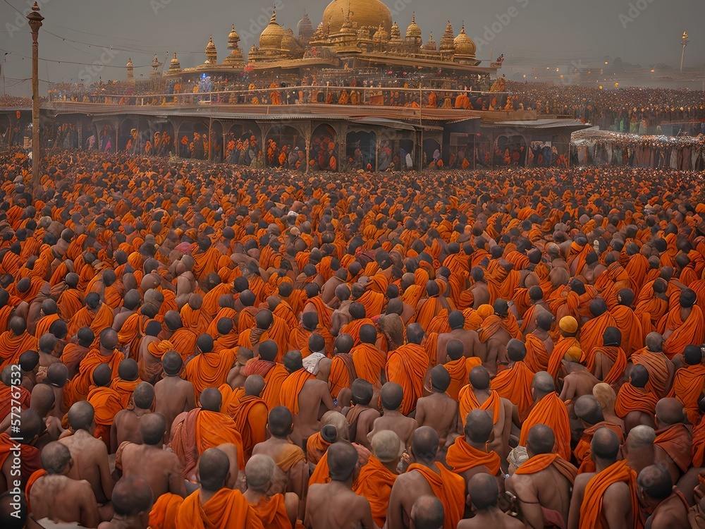 Kumbh Mela Stock Illustration Adobe Stock