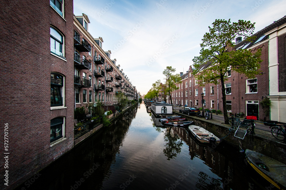 Canal in down town Amsterdam