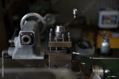 Parts processing work with a lathe © akiti