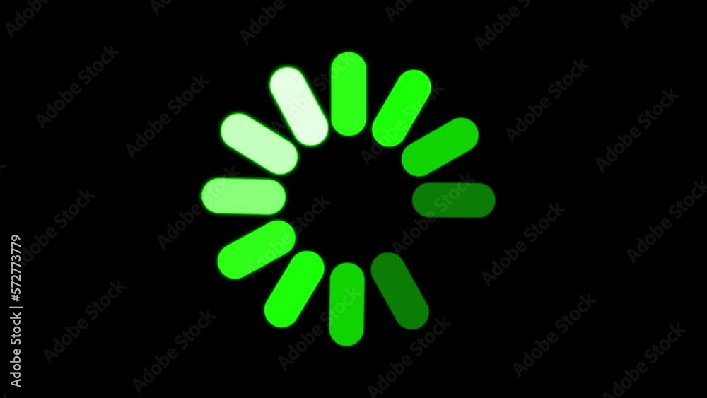 Loading Spinner Animation. Loop Animation Of Different Type Loading