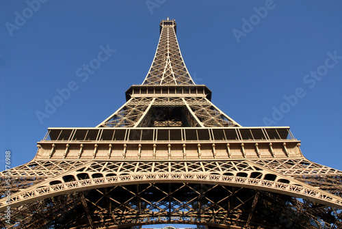 Eiffel tower of Paris in France in very large plan © Christian Musat