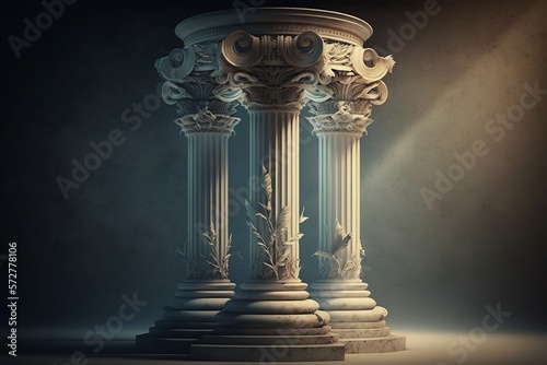 Fotografiet Historical antique column empire.