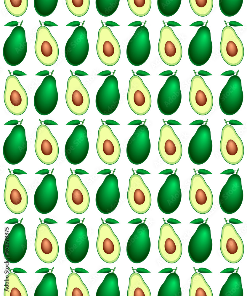 Avocado fruit pattern
