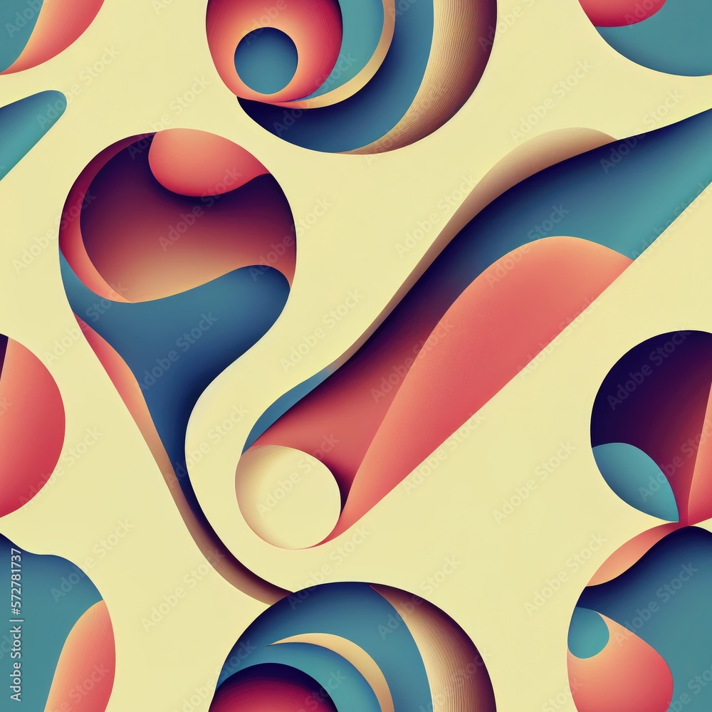 Obraz premium creative form seamless pattern - seamless background