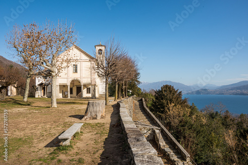The beautiful Sanctuary of the Sacro Monte of Ghiffa
