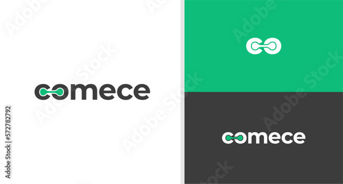 COMECE LOGO WORDMARK ONLINE SHOP CONNECT NEGATIVE SPACE EDITABLE