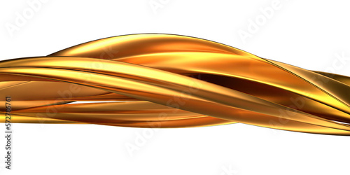 golden Isolated sharp flowing cloth-like soft metal Abstract dramatic modern luxurious luxury 3D rendering graphic design elements backgrounds