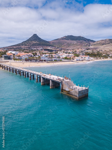 Porto Santo island old pier, located at vila baleira. This pier was used by old boats called 