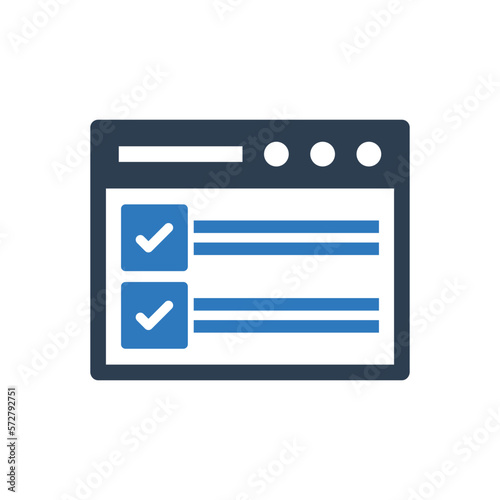 Online Check List Icon