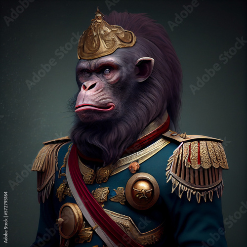 Ape NFT Art Portrait photo