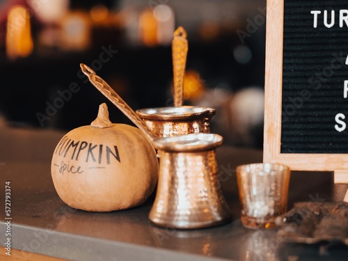 Fall season in Seattle Coffee shop