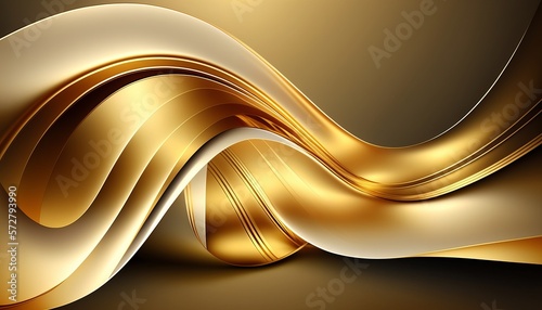 Gold waes line background. UI UX Web Desicgn. photo