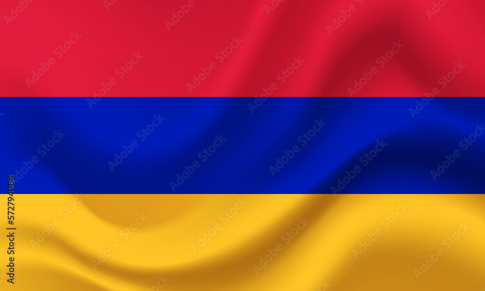 Fototapeta premium Vector Armenia flag. Flag of Armenia. Armenia flag, background, symbol, icon