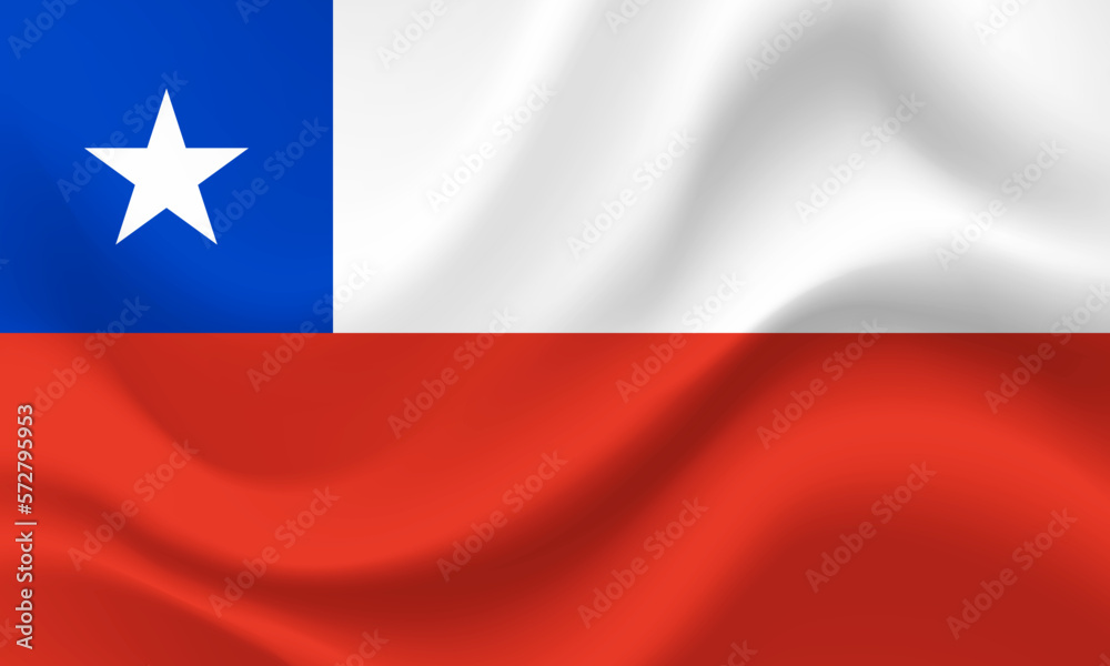 Flag of Chile. Chile flag. Vector Chile illustration. Official colors and proportion. Chile banner. Symbol, icon. Flag of Chile. Chile flag. Vector Chile illustration. Official colors and proportion. Chile banner. Symbol, icon.