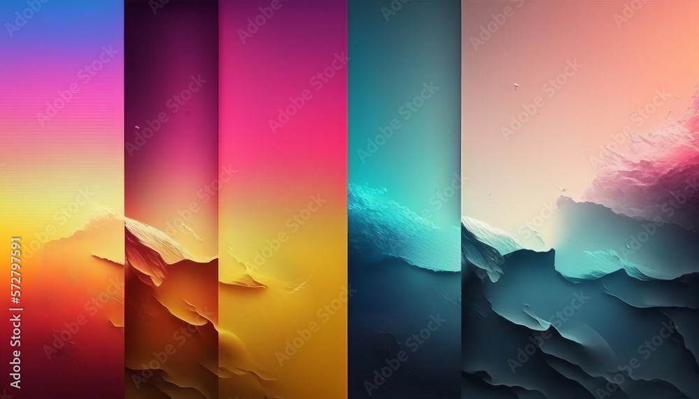 Gradient backgraund banner mockup. UI UX Web design. Stock Illustration ...