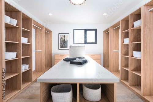 modern walking closet