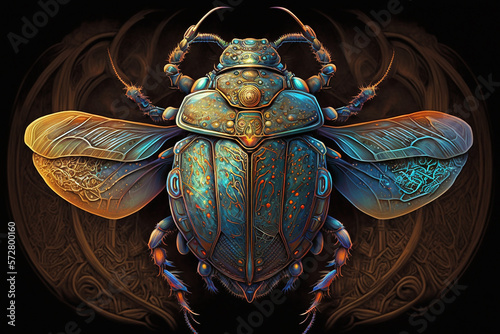 escaravelho simbolo de renascimento e de poder 