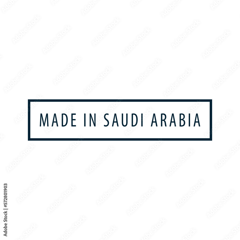 Made in Saudi arabia stamp icon vector logo design template Made in Saudi arabia stamp icon vector logo design template
