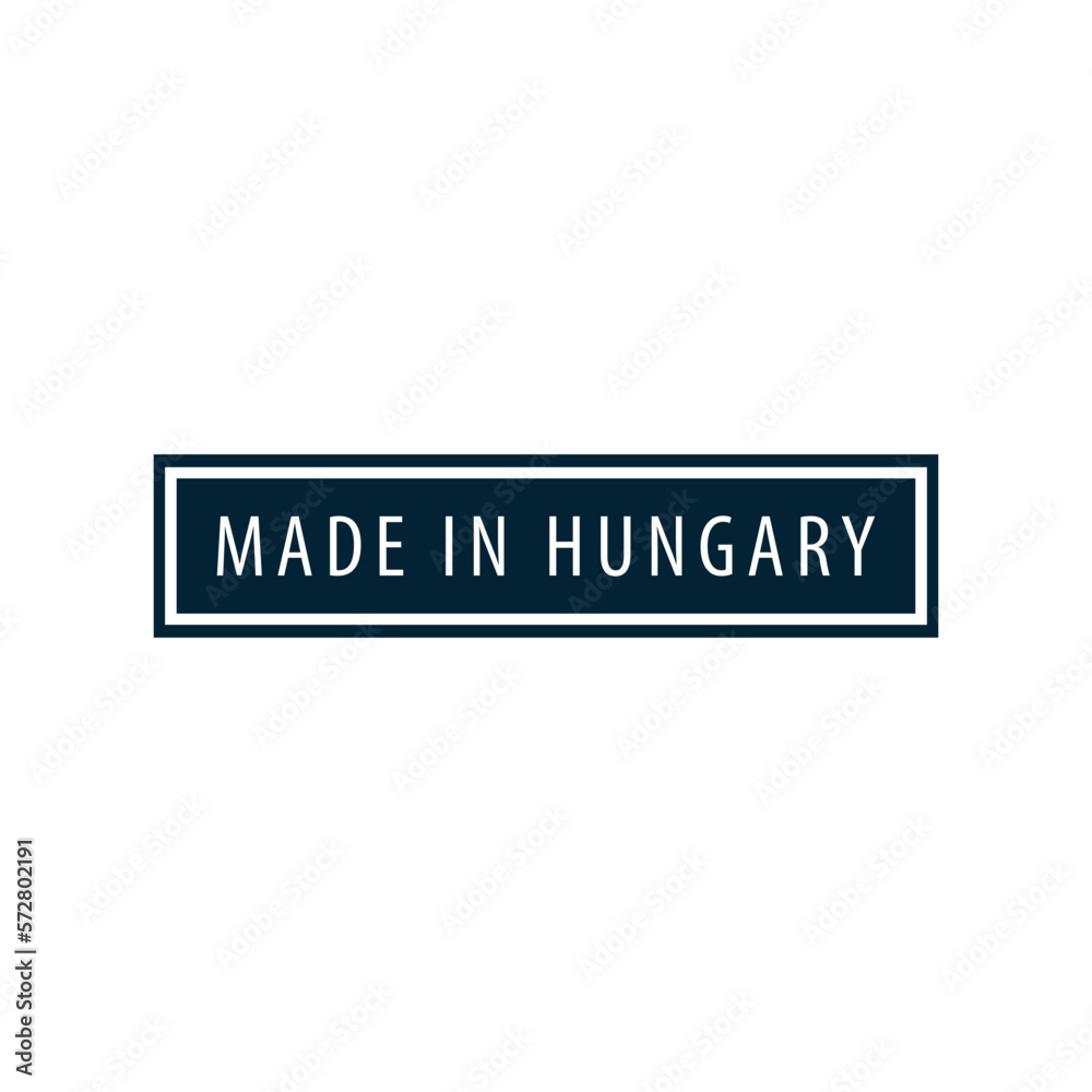 Made in Hungary icon vector logo design template Made in Hungary icon vector logo design template