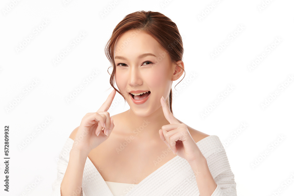 Beautiful young asian woman with clean fresh skin on white background, Face care, Facial treatment, Cosmetology, beauty and spa, Asian women portrait. Beautiful young asian woman with clean fresh skin on white background, Face care, Facial treatment, Cosmetology, beauty and spa, Asian women portrait.