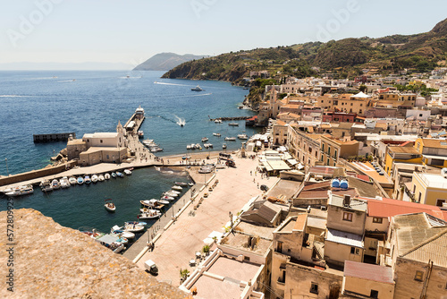 Amazing Seascapes of The Aeolian Islands (Isole Eolie) in Lipari, Messina Province, Sicily, Italy.