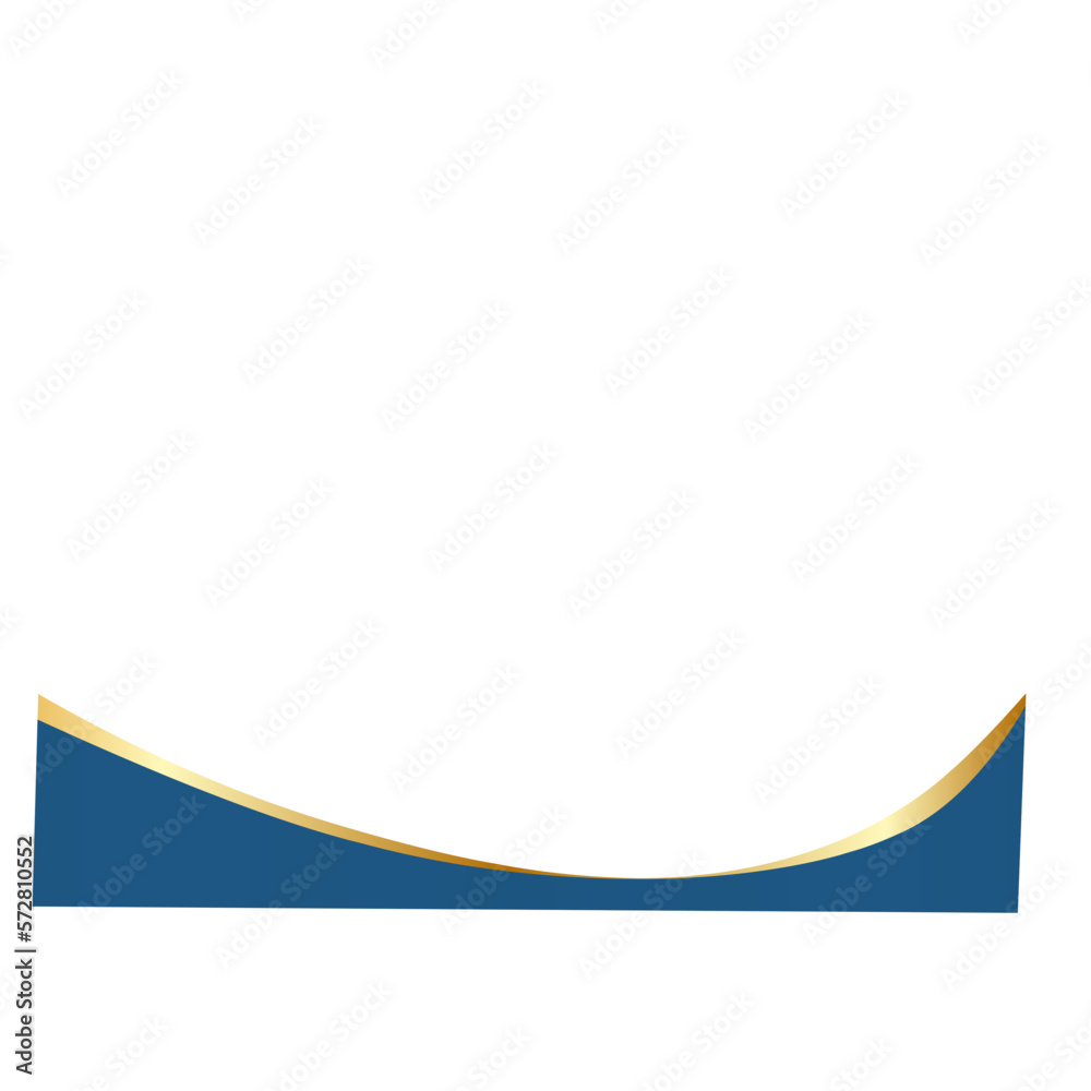 Blue footer with gold line. Abstract geometric shapes. Elegant border. Blue footer with gold line. Abstract geometric shapes. Elegant border.